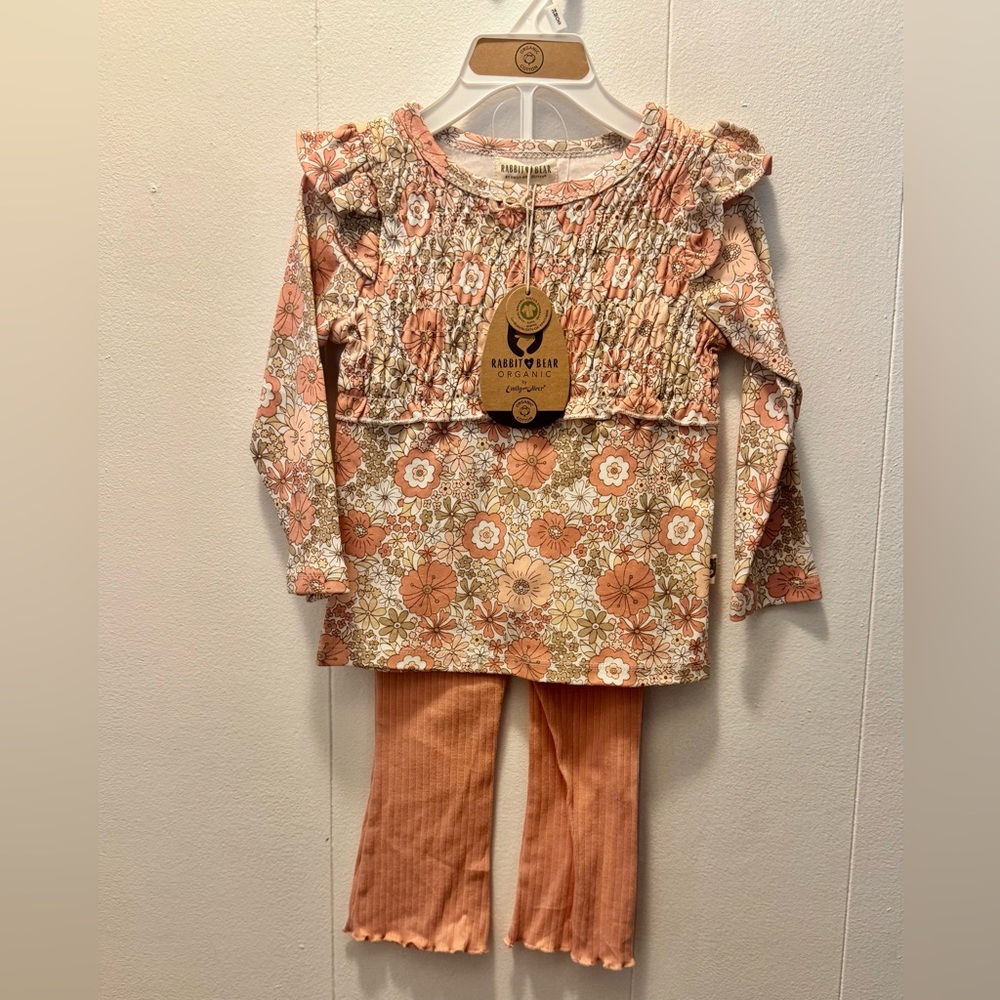 NWT Rabbit Bear Organic Outfit